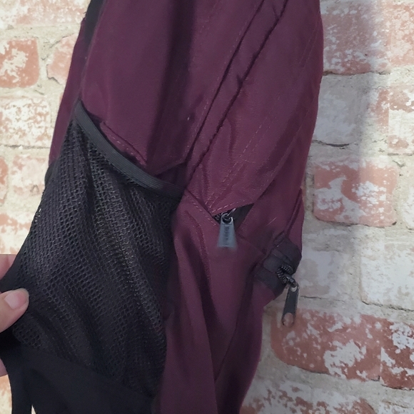 Victoria's Secret Pink Campus Backpack Black Orchid Maroon Studs Logo - Picture 5 of 5